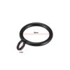 uxcell Curtain Rings Metal 28mm Inner Dia Drapery Ring for Curtain Rods Black 16 Pcs view 2