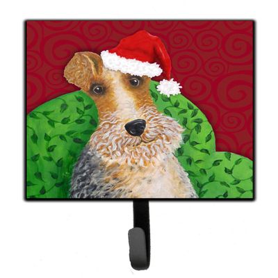 Caroline's Treasures Wire Fox Terrier Christmas Leash or Key Holder, Multicolor