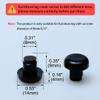 uxcell 200pcs 8mm Black Stem Bumpers Glide, Patio Outdoor Furniture Glass Table Top Anti-Collision Embedded view 2