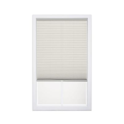 DEZ FURNISHINGS Cordless 1" Light Filtering Cellular Shade, 25.5"W x 48"H, Cream