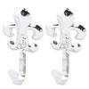 Aexit Antique Style Window Treatments Silver Tone Curtain Drapery Hooks Tassel Tieback Window Treatment Sets Holder 2pcs view 1