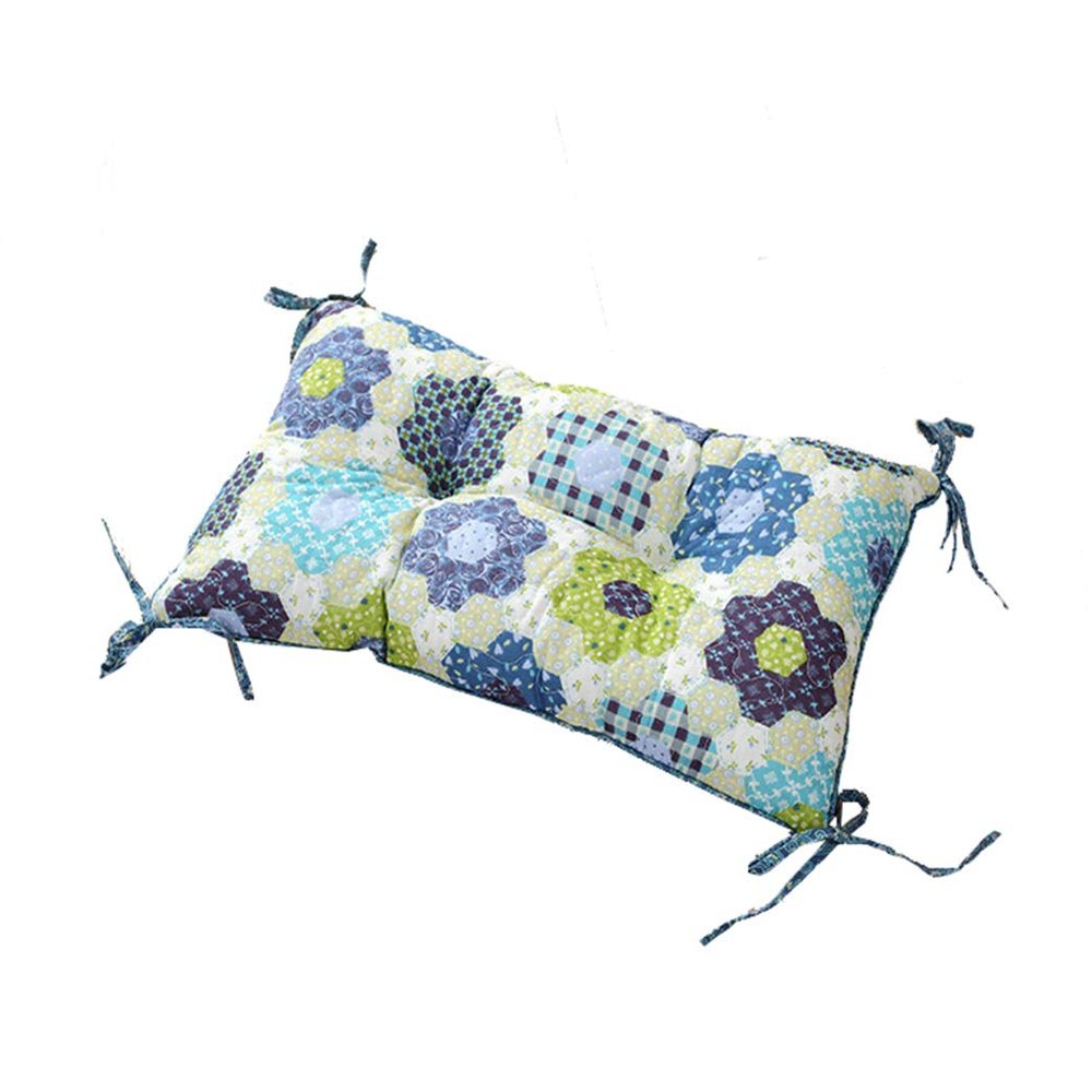 Top Estore Thicken Warm Non-Slip Chair Pad Rectangular Printed Cotton Seat Cushions (E)