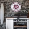 KH Sports Fan Texas A&M Aggies Indoor Outdoor Weathered Circle Sign, 20x20 Inches, Display Your Team Spirit with This Unique Texas A&M Aggies Wall Art view 2
