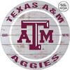 KH Sports Fan Texas A&M Aggies Indoor Outdoor Weathered Circle Sign, 20x20 Inches, Display Your Team Spirit with This Unique Texas A&M Aggies Wall Art view 3