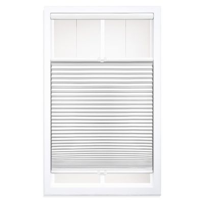 DEZ FURNISHINGS Cordless 1.5" Blackout Top Down Bottom Up Cellular Shade, 29.5"W x 64"H, White