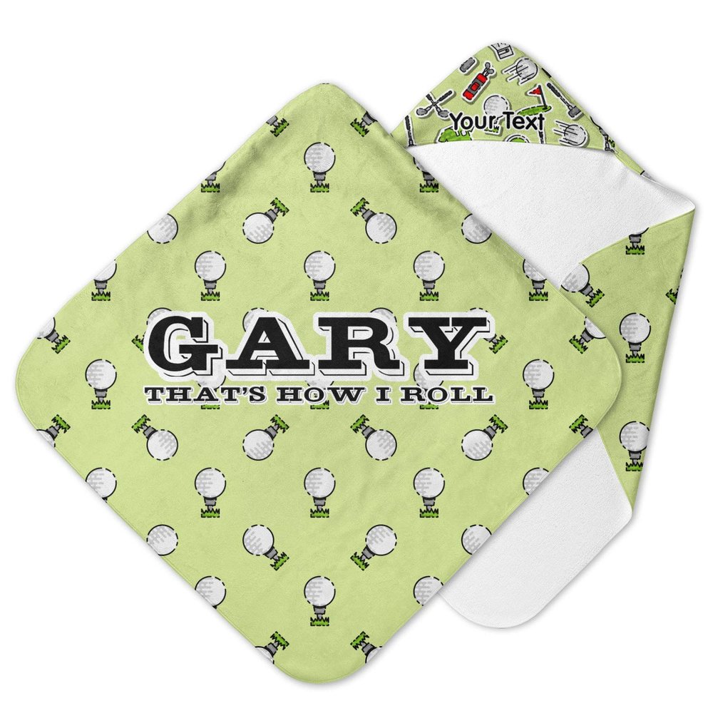YouCustomizeIt Personalized Golf Hooded Baby Towel