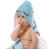 YouCustomizeIt Personalized Airplane Theme Hooded Baby Towel view 2