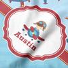 YouCustomizeIt Personalized Airplane Theme Hooded Baby Towel view 3