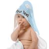 YouCustomizeIt Personalized Airplane & Girl Pilot Hooded Baby Towel view 2