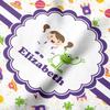 YouCustomizeIt Personalized Girls Space Themed Hooded Baby Towel view 3
