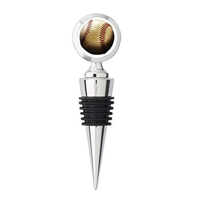 Baseball Metal Steel Bottle Stopper Winestopper