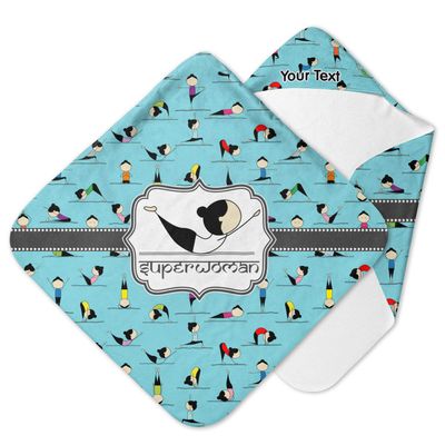 YouCustomizeIt Personalized Yoga Poses Hooded Baby Towel