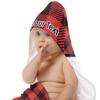 YouCustomizeIt Personalized Lumberjack Plaid Hooded Baby Towel view 2