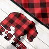 YouCustomizeIt Personalized Lumberjack Plaid Hooded Baby Towel view 3