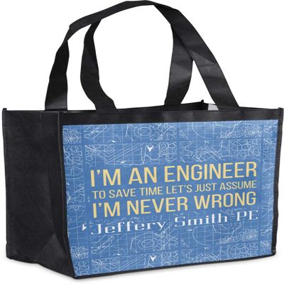Personalized Engineer Quotes Grocery Bag