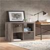 Better Homes and Gardens.. Bookshelf Square Storage Cabinet 4-Cube Organizer (Weathered) (Rustic Gray, 4-Cube)-L8 view 3
