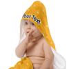 YouCustomizeIt Personalized Yoga Dogs Sun Salutations Hooded Baby Towel view 2