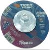 Weiler 58310 6 Inch Cutting Wheel, Tiger Ceramic Stainless Steel Superior Life & Cut Contaminant Free Max Performance Cutting, .045" CER60S Type 27 5/8"-11 Hub, Pack of 10 view 2