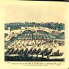Historic Prints 18" x 24" 1863 Birds' Eye View of The Camp of The 67th Reg't P.V. Annapolis Maryland On The Ground Occupied by The Troops of Washington & Lafayette view 1