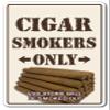 Cigar Smokers ONLY Decal Room Shop humidor Cuban Cutter Lighter bar Smoke Lover | Indoor/Outdoor | 9" Tall view 1