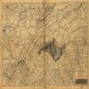 14" x 24" 1863 Map of The Mountain Region of North Carolina & Tennessee view 1