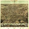 18" x 24" 1867 Map of Pontiac Oakland County Michigan view 1