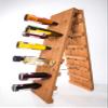American WineKraft Rustic Wood Wall Wine Rack Kitchen 36 Bottle High Capacity Storage Display Stand (Natural) view 1