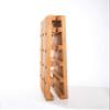 American WineKraft Rustic Wood Wall Wine Rack Kitchen 36 Bottle High Capacity Storage Display Stand (Natural) view 4