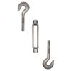 MH GLOBAL 3/4 Inch x 6 Inch Hook Hook Turnbuckle Galvanized Drop Forged Steel Marine Boat view 3