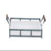Deco 79 Farmhouse Metal Tray Set, 13"W x 5"H, Blue, Brown view 4