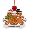 2025 Gingerbread Christmas Ornament - Personalized Gingerbread Family of 3 Ornament - Family of 3 Baking Cookies Christmas Ornament - 2025 for Grandparents - Free Customization view 1