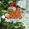 2025 Gingerbread Christmas Ornament - Personalized Gingerbread Family of 3 Ornament - Family of 3 Baking Cookies Christmas Ornament - 2025 for Grandparents - Free Customization view 2