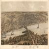 16" x 24" 1867 Map of Peoria Illinois view 1