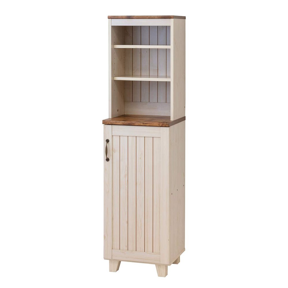 Crocio 036384 Cupboard, White, Width 15.7 inches (40 cm), Country Storage, Furniture Cabinet
