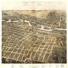18" x 24" 1867 Map of Aurora Illinois view 1