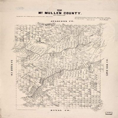 16" x 24" 1879 Map of McMullen County
