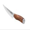 Route83 Signature The Bone Set of 4 Handmade Hammered Damascus Stainless Steel American Walnut Wood Handles view 2