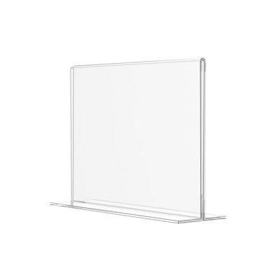Marketing Holders Acrylic Sign Holder Clear Sign Holder Plastic Paper Holder Bottom Loading Sign Holders 7x5 inches Sign Holder Plastic Display Stand for Offices Stores