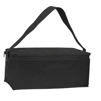 Impecgear Insulated 6-Pack Nylon Cooler Picnic Lunch Bag Box Water -9x6x5 (Red)