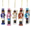 Nutcracker Ballet Gifts, Mini Soldier Nutcracker Christmas Ornaments Set, Wooden Figure Decoration with Sequins for Holiday, Xmas Home Decor, 6 Inch, Set of 5 view 1