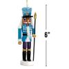 Nutcracker Ballet Gifts, Mini Soldier Nutcracker Christmas Ornaments Set, Wooden Figure Decoration with Sequins for Holiday, Xmas Home Decor, 6 Inch, Set of 5 view 2