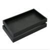 2 Piece 1-Inch Deep Full Size Black Plastic Stackable Jewelry Tray 14 3/4" x 8 1/4" x 1"H view 1
