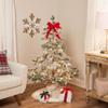 Real Touch Pre-Lit Flocked Whistler Noble Fir Artificial Christmas Tree - 4.5' - Clear Lights view 2
