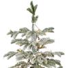 Real Touch Pre-Lit Flocked Whistler Noble Fir Artificial Christmas Tree - 4.5' - Clear Lights view 4