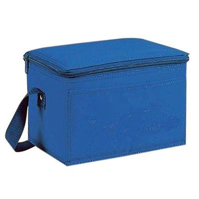 Impecgear Insulated 6-Pack Nylon Cooler Picnic Lunch Bag Box Water 9x6x5 (Royal)