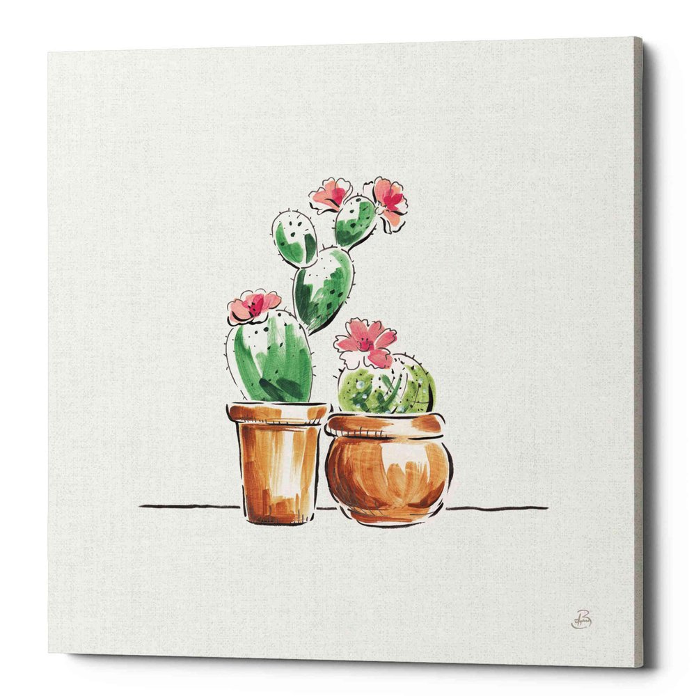 Epic Graffiti 'Desert Bloom VII' by Daphne Brissonet, Canvas Wall Art, 12"x12"