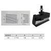 250-407 Universal Parting Blade Tool Post Holder Series CA#7 W/14-20 Inch Swing view 2