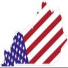 6" STATE OF KENTUCKY shaped american flag united states magnet MAGNET Vinyl Car Fridge Sticks to any Metal Surface view 1