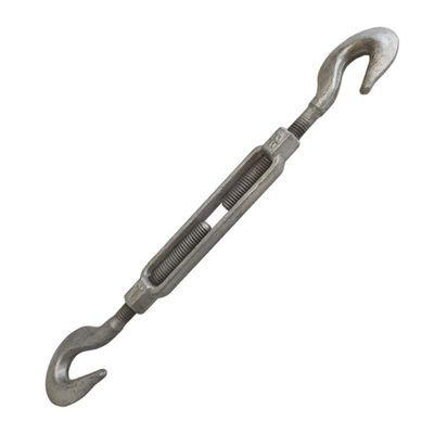 MH GLOBAL 1/2 Inch x 9 Inch Hook Hook Turnbuckle Galvanized Drop Forged Steel Marine Boat