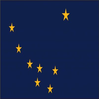 15" Alaska flag. MAGNET Vinyl Car Fridge Sticks to any Metal Surface